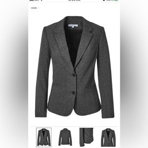CLEO | Charcoal Colour Blazer (16 PETITE)
